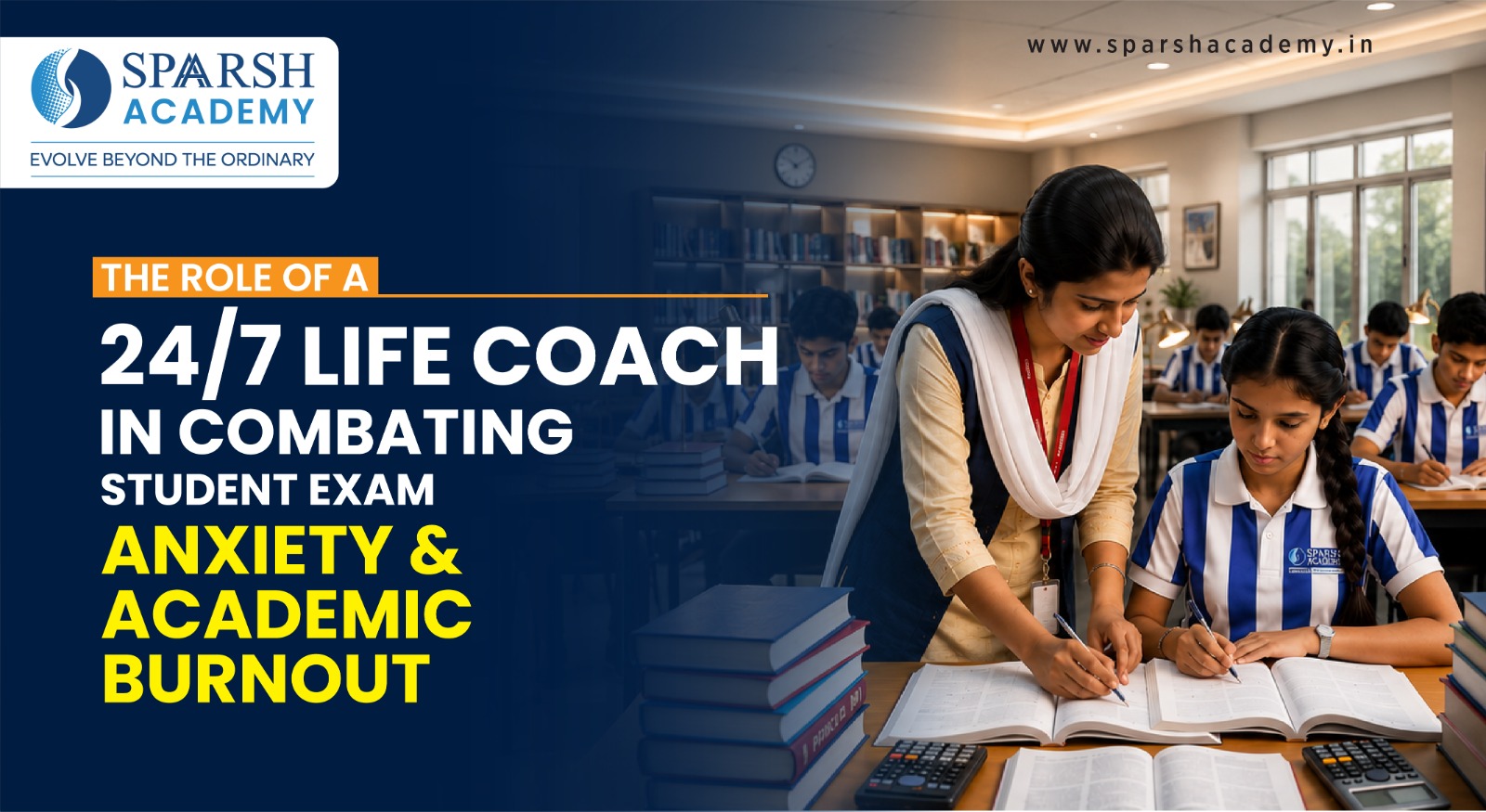 The Role of a 24/7 Life Coach in Combating Student Exam Anxiety and Academic Burnout